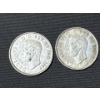 Image 2 : 1941 & 42 Canadian Silver Half Dollars