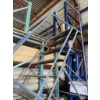 Image 3 : Ladder on Wheels - 15 Ft Steel Rolling Ladder with Platform