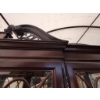 Image 3 : Buffet & Hutch Set With Collector Plates, Mirrored Curio, and Lighting