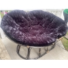 Image 2 : Modern Rattan Double Papason Chair w/ Microfiber Cushion - Seats 2 Comfortably 42L