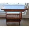 Image 1 : Wooden Side Table w/Underneath Storage for Magazines  25"w x14"d x 24"tall
