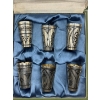 Image 2 : Silver .875 vintage Russian Vodka cups . 191.2 grams