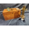 Image 1 : Antique Brass Microscope Early 20th Century Commonly Referred To As A Field Or Travelling Microscope
