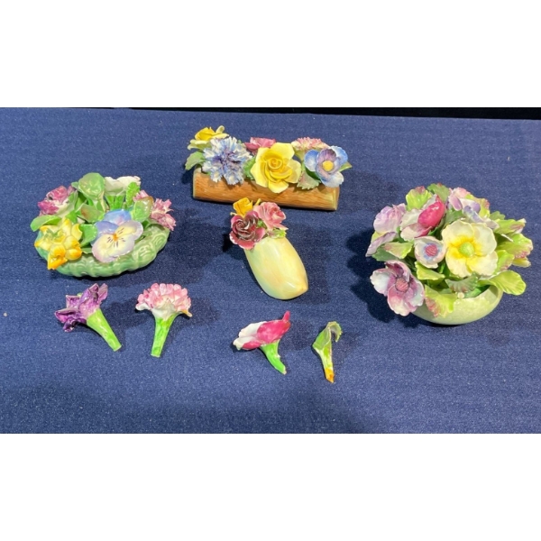 Porcelain Flowers (CANNOT SHIP)