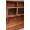 Image 6 : Wooden Bookcases/ 3 Pieces- Small: 23.5 X 17.5 X 68, Larger w/ Glass Doors: 47.5 W