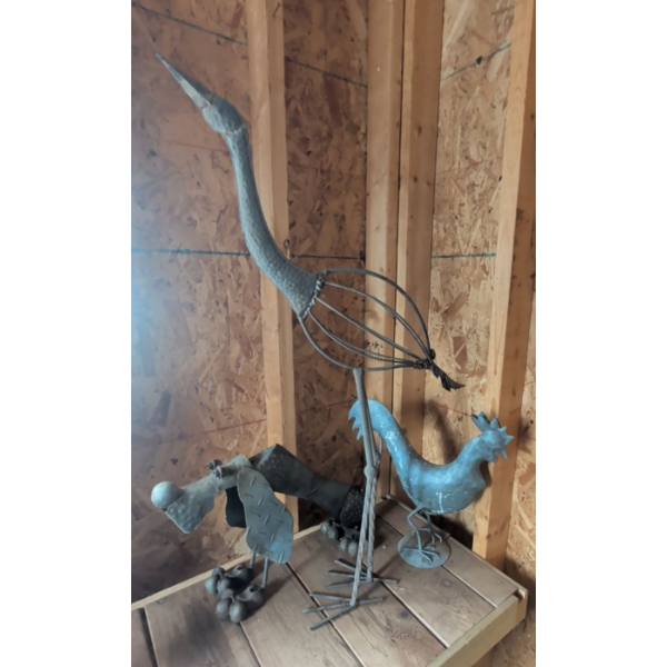 Metal Animal Sculptures - Complimentory To Any Garden Setting 29"Tall