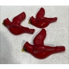 Image 1 : Chalk Birds, Three Red Cardinals