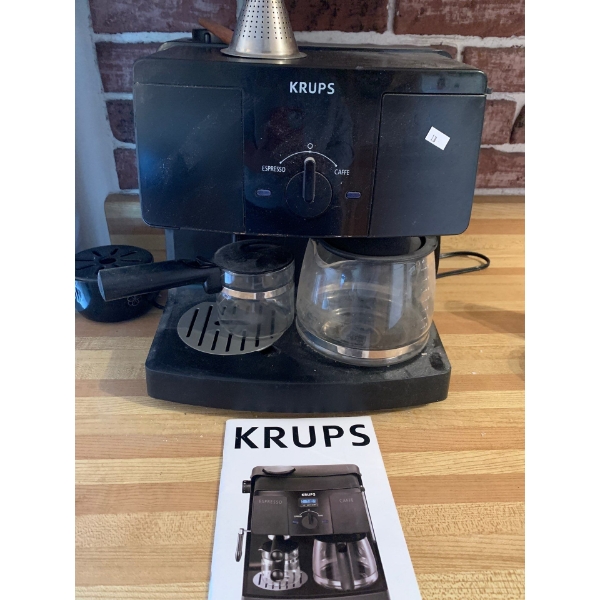 Krups Expresso/Coffee Machine With Instructions