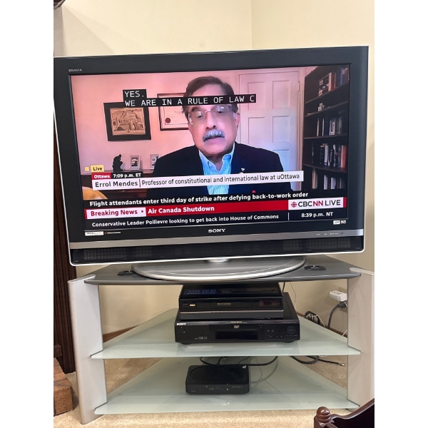 Sony KDL-V40XBR1 LCD Television Sony DVD DVP-S330 RCA VHS Player VR620HF Telus Box Not Included