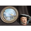 Image 1 : 1976 Framed Royal Doulton Sailing With The Tide John Stobart Plate + 1975 Royal Doulton