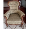 Stunning Antique Art Nouveau Straw Chair on Wheels, Ornately Carved, Scratched Back - 30W, 41T