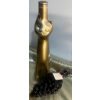 Image 3 : Gold Cat-Shaped Glass Bottle and Grape Cluster Glass Bottle