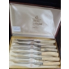 Image 2 : Abbott of England Bone Handle Stainless Steel Steak Knives and Henley Stainless Steel Cutlery 