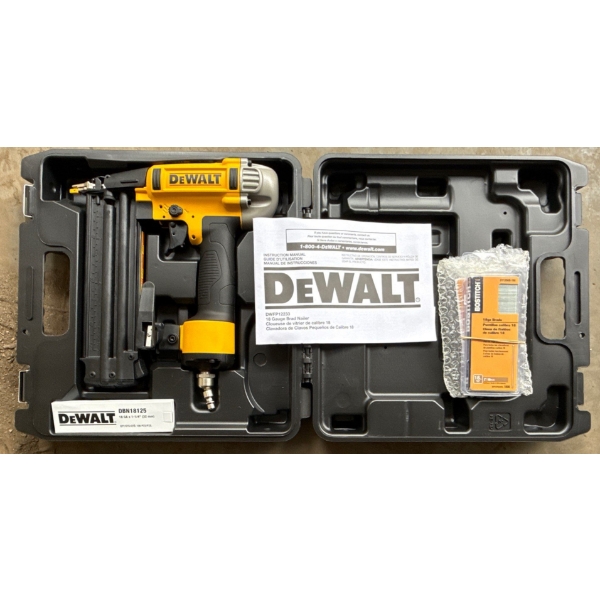 Dewalt Pneumatic Brad Nailer w/ Hard Shell Case Mo.DWEP12233