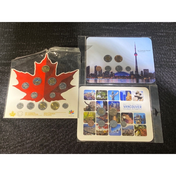 Toronto & Vancouver Coin Sets