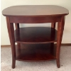 Image 1 : Miramar 2 Tiered Cherry Oak End Table 27x22x25