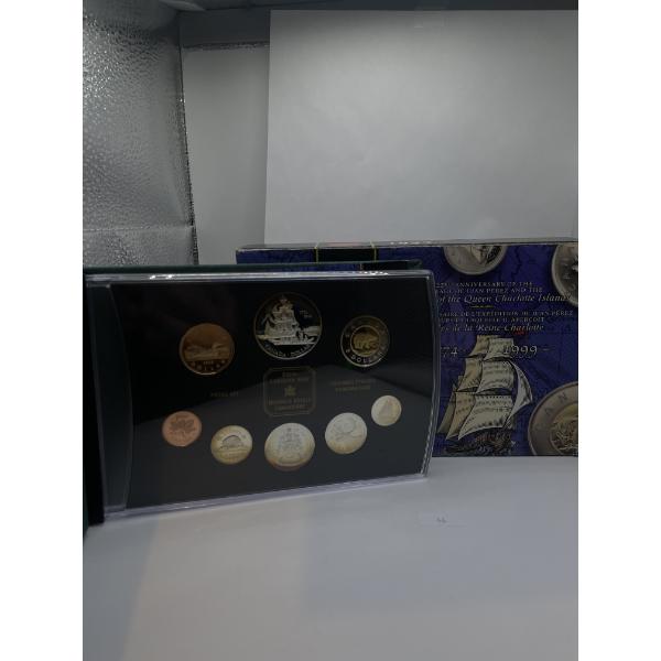 1999 Canada Voyage of Juan Perez Proof Double Dollar Set
