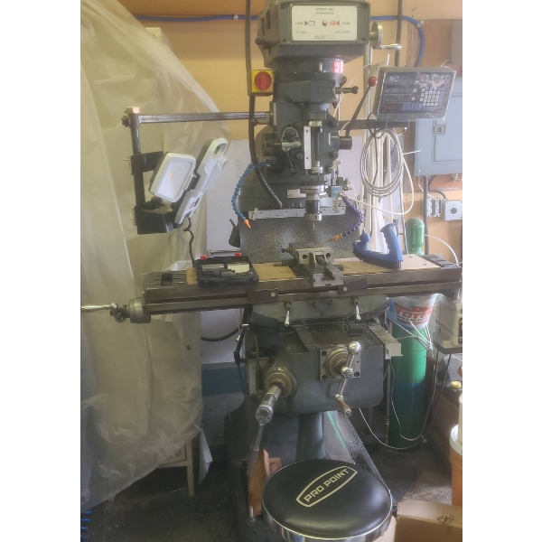 Vertical Turret Milling Machine with Custom Pneumatic Air System