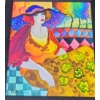 Image 2 : Certified Original Signed WaterColor "#254" by Patricia -22.5"W x 26"H (With Frame)