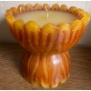 Image 2 : Unique Ceramic Vintage Vase & Alpine Original Candle  10"tall