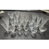 Image 4 : Collection of Crystal & Glass Stemware Various Patterns 