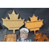Image 2 : Spoon Racks- Largest Leaf: 15.5 X 16.5, Rectangular: 7.5 x 18, Souvenir Spoons