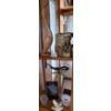 Image 1 : Hand Carved Teak Crane Stained Glass Sparrow Friendship Trophy & More 13T