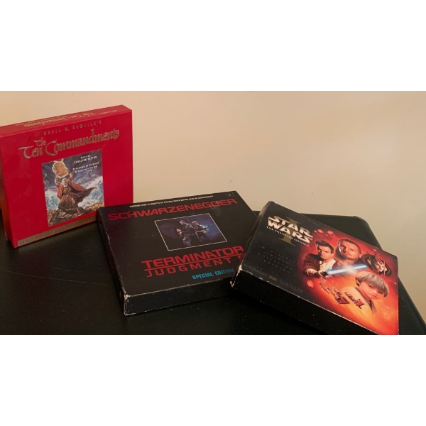 Collecters Edition Boxed VHS Movie Sets - Star Wars T2 & The 10 Commandments
