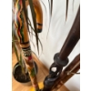 Image 4 : Lovely Potted Plant (Dragon Tree) w/ Large Dijon Vase Full of Collectible Walking Sticks Incl. 1966