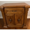 Image 1 : Wood Bed Side Table; 27In Wide, 17In Deep, 26In Tall