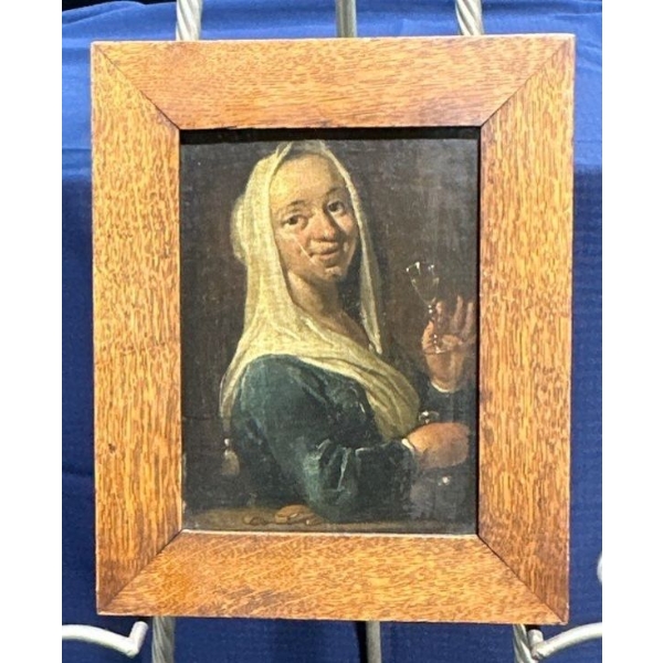 Unsigned Oil Portrait 7Wx9H