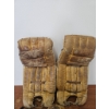 Image 5 : Vintage Hockey Goalie Equipment Set: Pads, Mask, and Glove