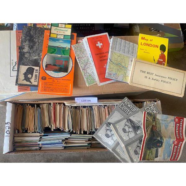 Huge Asst of Timetables & Maps incl Pennsylvania Railroad & NY Central