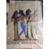 Image 3 : Reproduction Egyptian Papyrus Paintings: Two 17 X 25 and 25 X 17