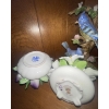 Image 2 : Handmade Aristocat & Royal Adderly Bone China Floral Ornamental Pieces  3"Tall