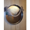 Image 1 : Metal Mirror w/ Rope Detail 20" Diameter 