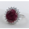 Image 1 : 4.51 gram Certified Silver Ruby gemstone Ring ($5,708 Appraisal)