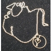 Image 1 : Sterling Silver Heart Pendant & Chain (2.2 g, 18 in Chain, 18 mm Pendant)