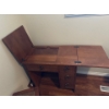 Image 3 : Extendable Wooden Desk w/ Bench - Desk is 30W, 18D, 31T