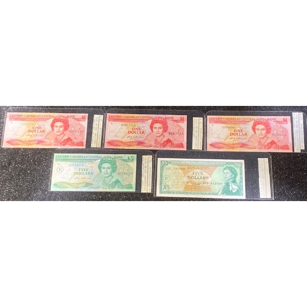 Collection of Eastern Caribbean Paper Money