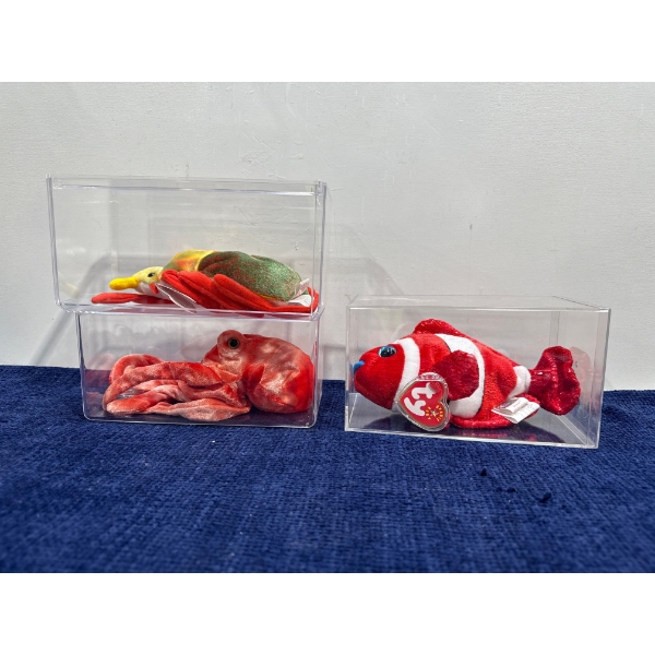Beanie Babies: Octopus, Clownfish, Beetle