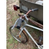 Image 2 : Vintage-Style White Bicycle With Rear Mounted Wooden Carrier