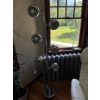 Image 1 : very Cool Art Deco/Reto Silver Standing lamp with 6 Lights that All can be Turned Off & On Individua