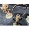 Image 3 : Tiffany Style Mini Table Lamp, Paired with 2 "Enterprise Exclusive" Figurines