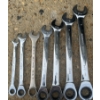 Image 8 : 8 Chrome Vanadium SAE Combination Wrenches, 3/8" to 1-5/8"