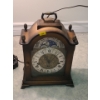 Image 2 : Metal lamp with mosaic glass - 19W, 32T/ working and decorator clock 