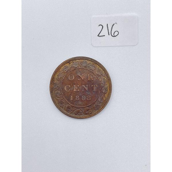 1888 Canadian Large One cent