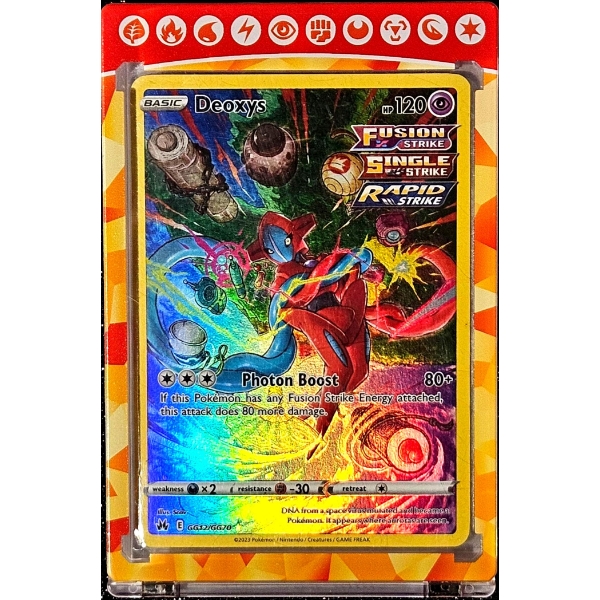 Deoxys Rare Holo Card - Pokémon Crown Zenith Galarian Gallery (Authentic, 2023)