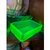 Image 5 : green uranium glass, 4 serving dish’s & butter dish. 