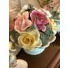 Image 7 : Home Decor Collection - Floral Bone China Vases (Damage), Floral Trinket Box,  Wooden Turtle & More 